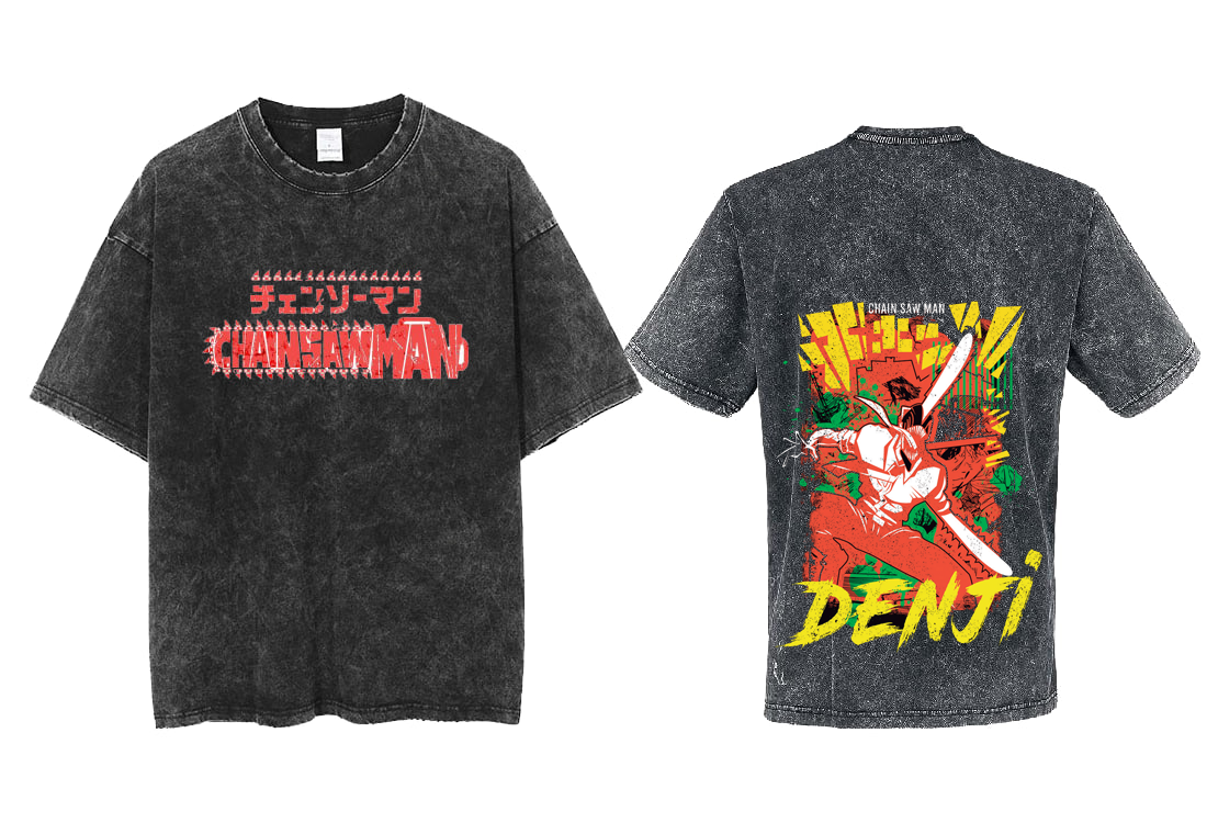Chainsaw Man t- shirt One Size Washed Back 32