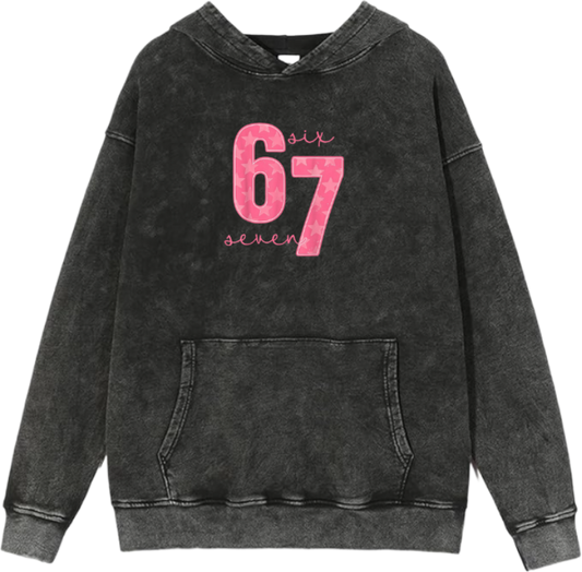 67 designs Oversize Hoodie Washed 34
