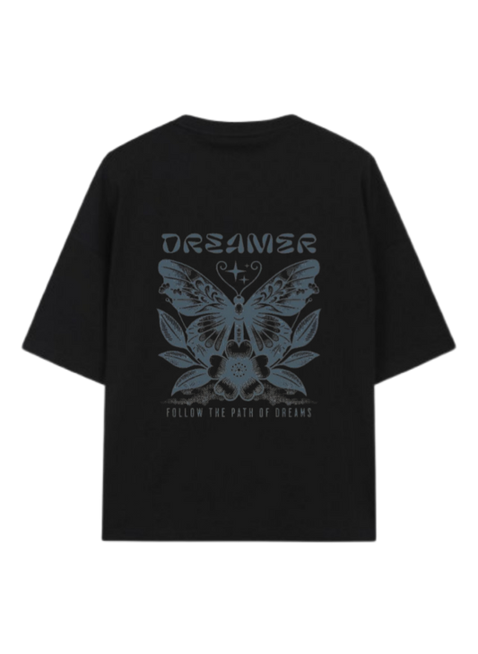 butterflies t- shirt Black Back 34