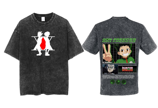 Hunter × Hunter t- shirt One Size Washed Back 34