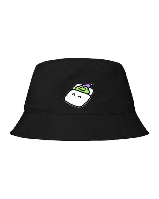 Frog Bucket hat Fishman hat cap Black 34