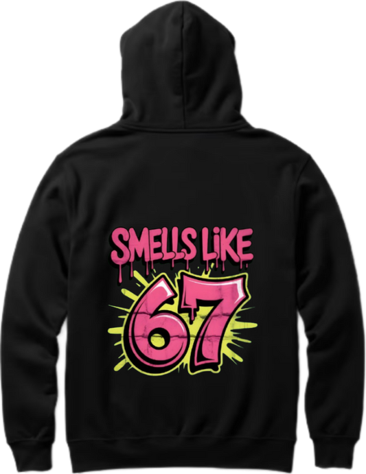designs 67 Oversize Hoodie Black Back 34