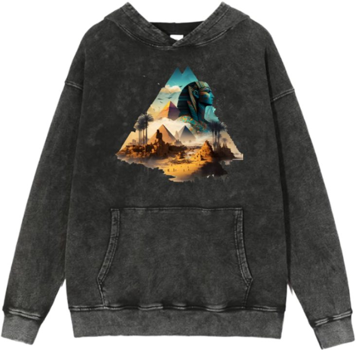 Egypt Over Size hoodie Washed 34