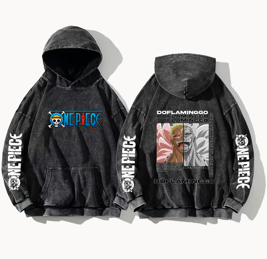 one piece One Size hoodie Washed Back 34