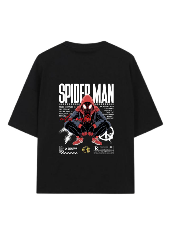 Spiderman t- shirt One Size Black Back 34