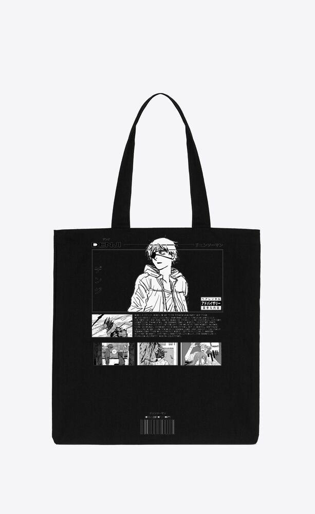 Chainsaw Man tote bag Black 34