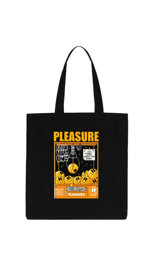 PLEASURE tote bag Black 34