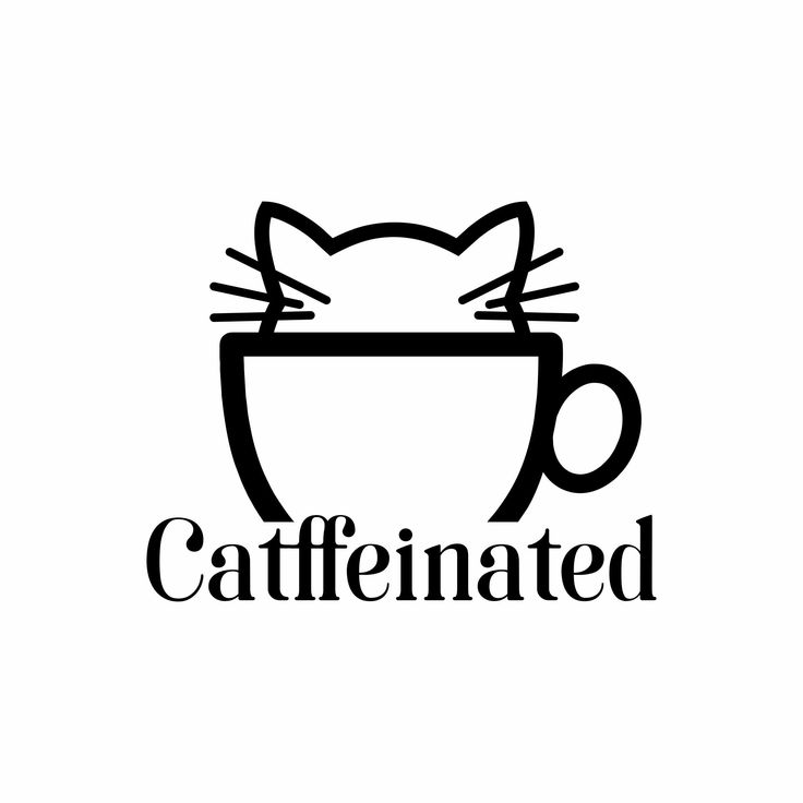 Sticker coffee Catffeinated 34