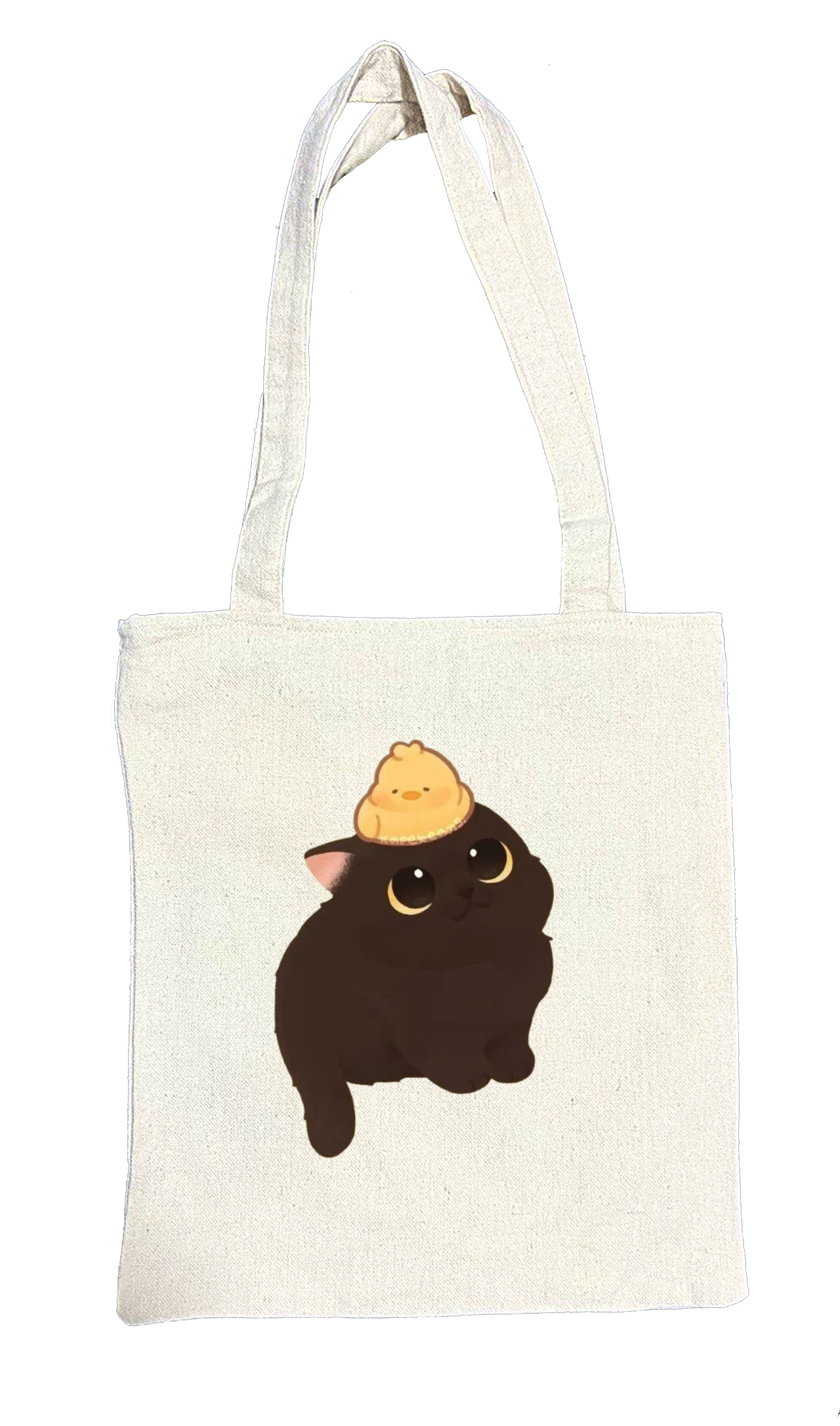 cat tote bag White 34