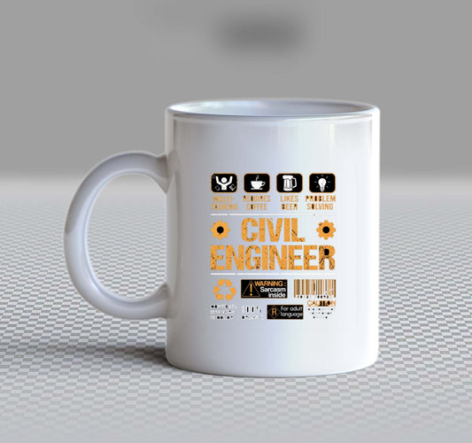 CIVIL ENGINEER Back text Mug 34
