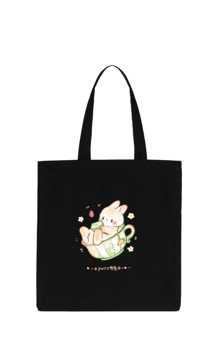 bunny tote bag White 34