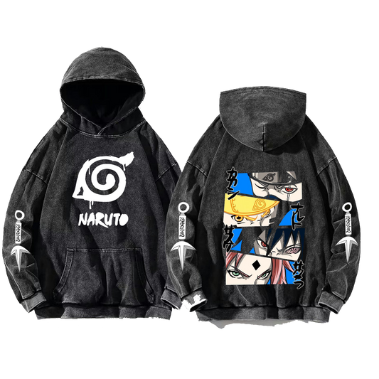 Naruto Shippuden One Size hoodie Washed Back 34
