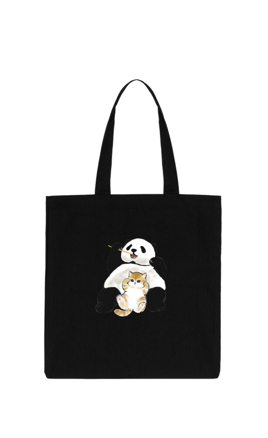 PANDA tote bag Black 34