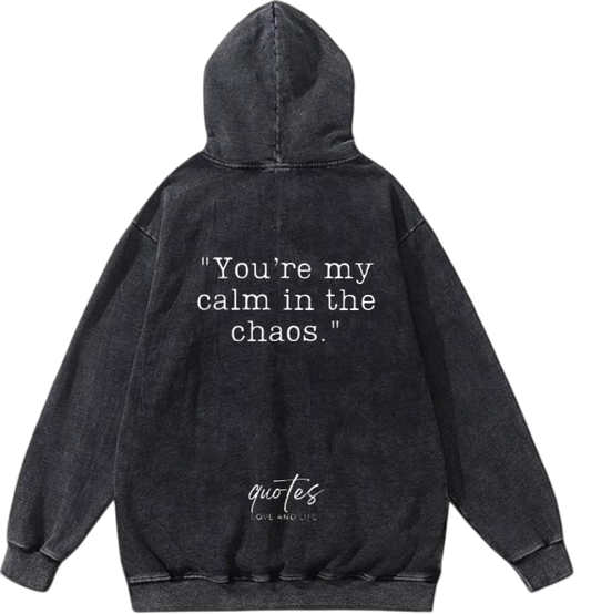 VaIentine coupIe Oversize  Hoodie Washed gray Back 34