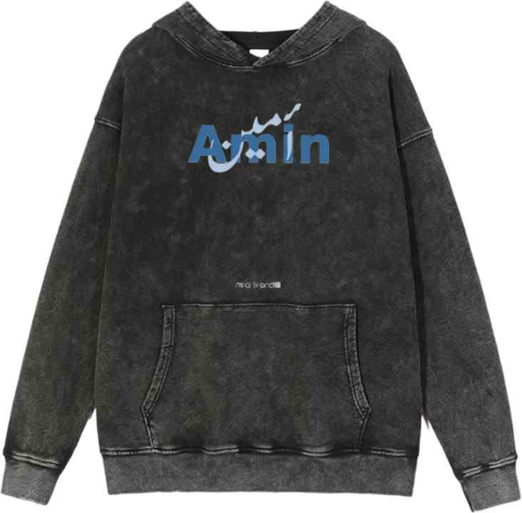 names One Size hoodie Washed Amen 34
