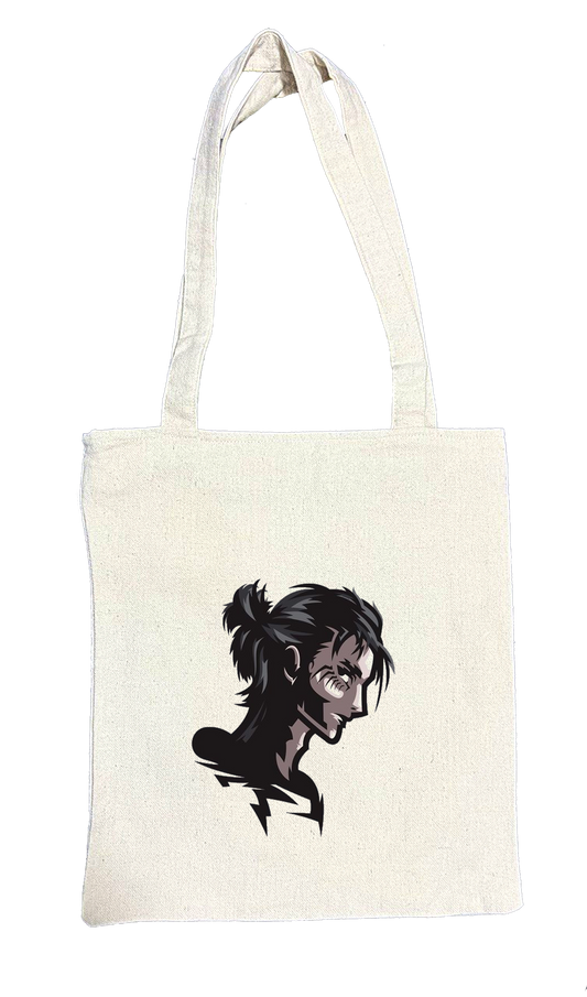 Anime Attack on titan shingeki no kyojin Aot biege tote bag 33