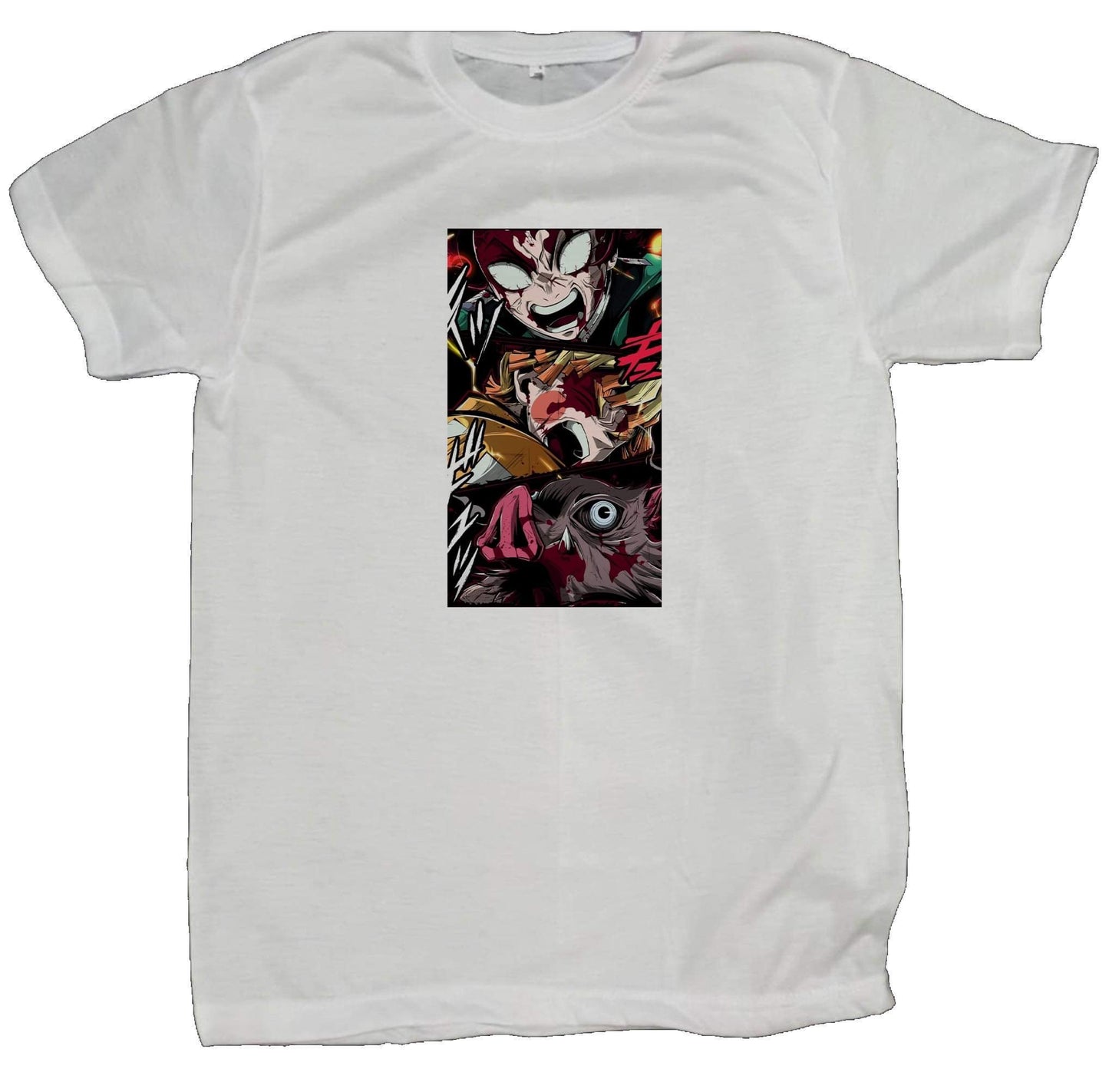 Anime Demon slayer nezuko tanjiro t- shirt fit White 34