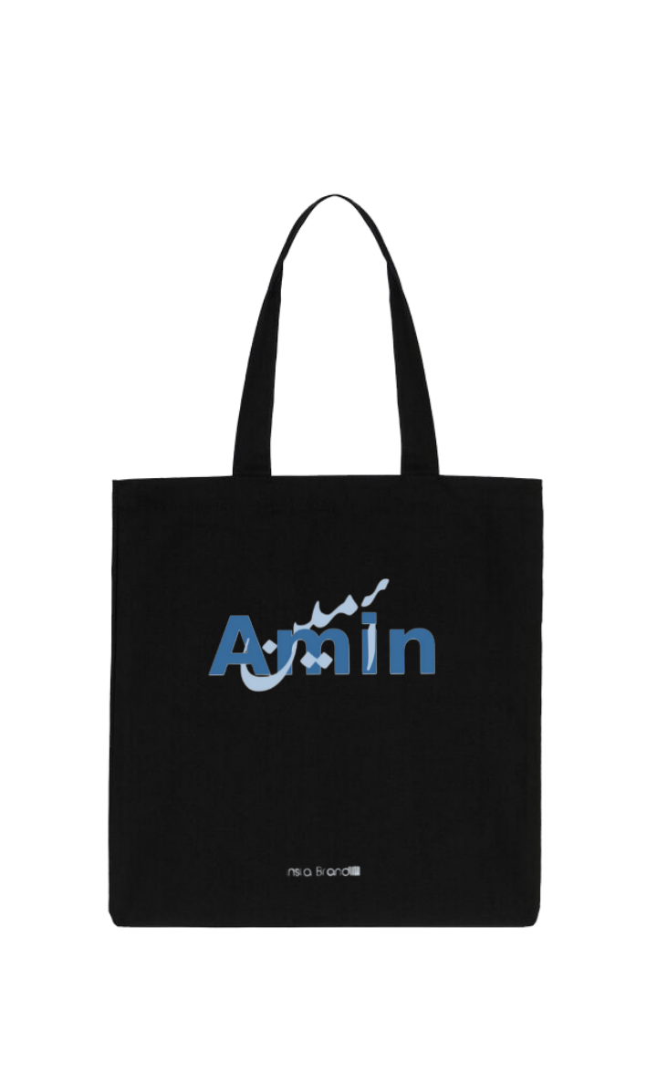 names tote bag Black Amen 35