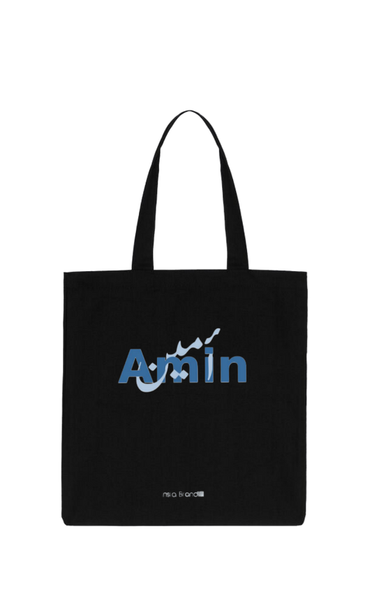 names tote bag Black Amen 35