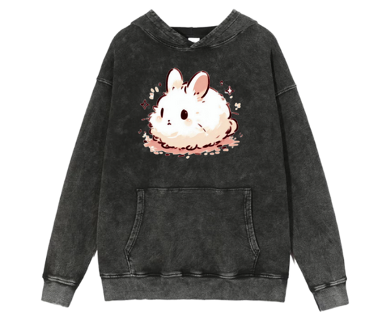 bunny Oversize Hoodie Washed 35