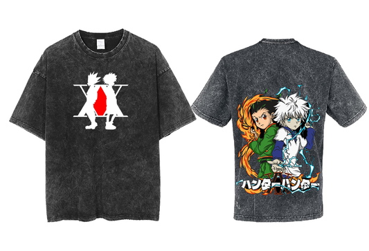 Hunter × Hunter t- shirt One Size Washed Back 35
