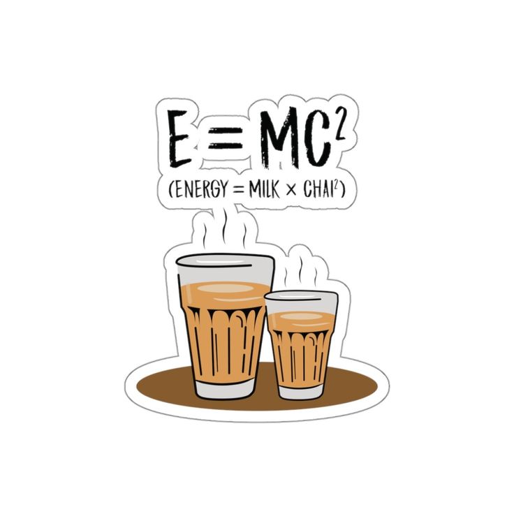 Sticker coffee E = Energy 35