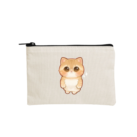cat wallet pencil case Beige 35