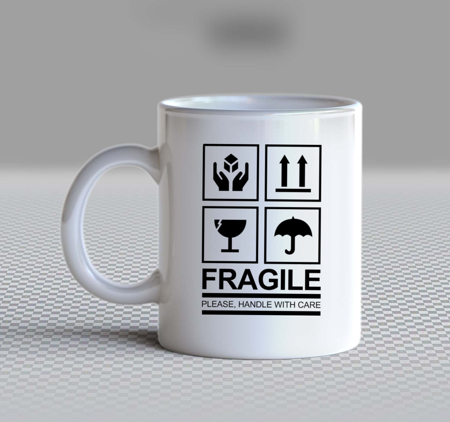 FRAGILE Back text Mug 35