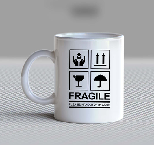 FRAGILE Back text Mug 35