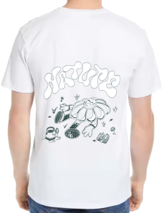 Nature t- shirt One Size White back 35