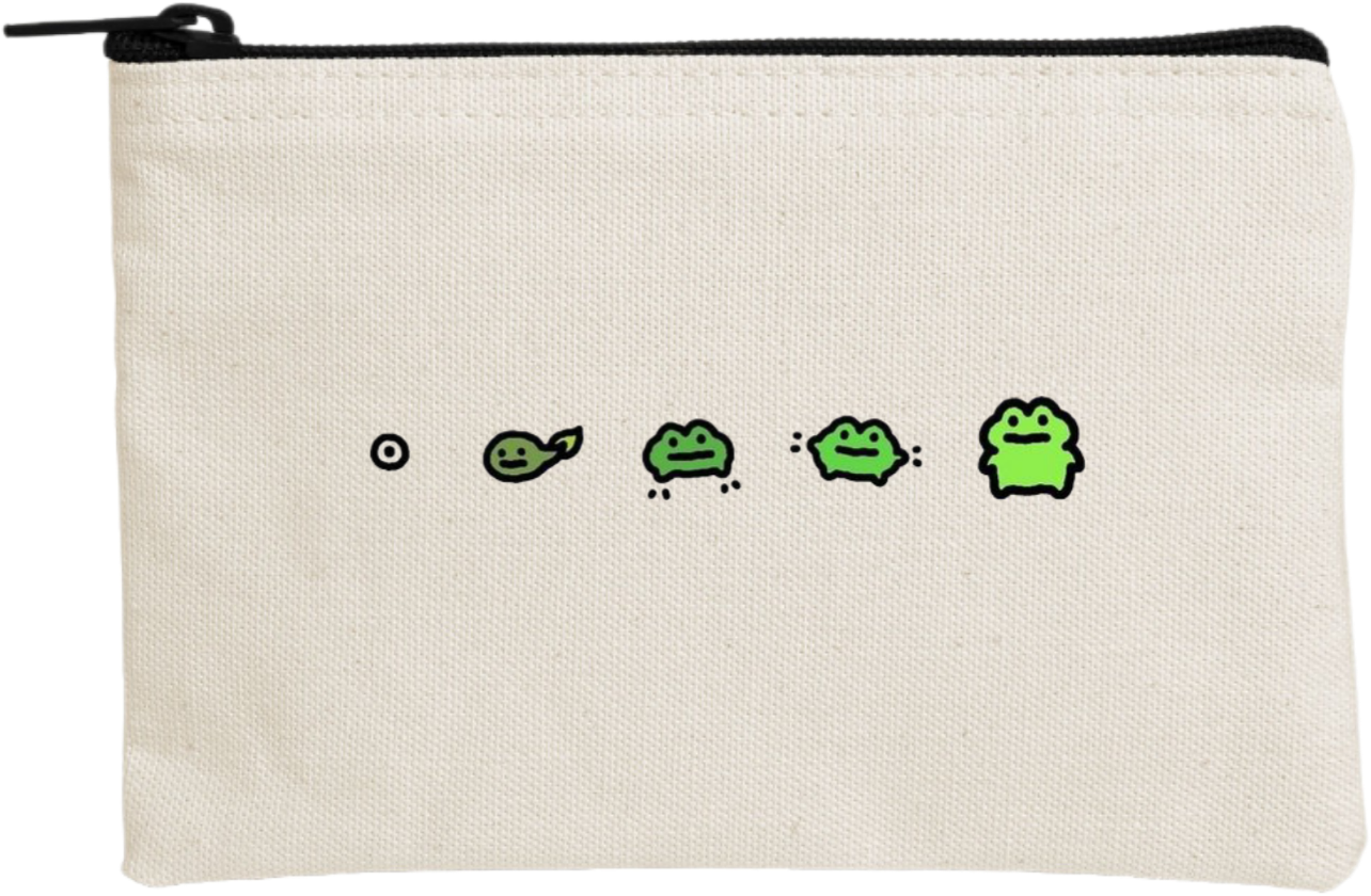 Frog wallet pencil case Beige 35