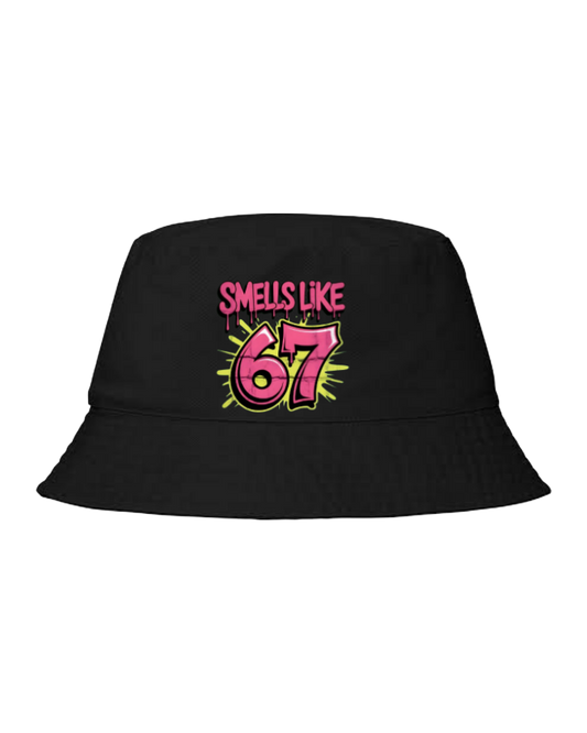 67 designs Bucket hat Fishman hat cap Black 35