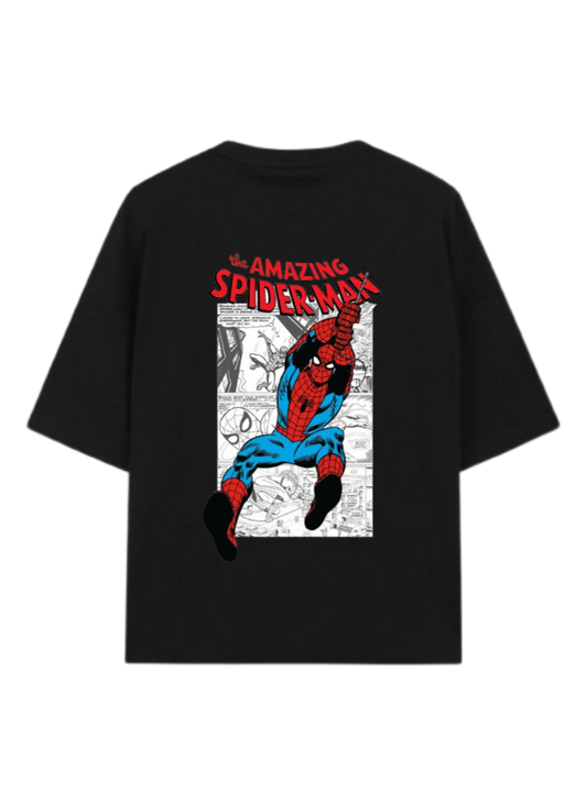 Spiderman t- shirt One Size Black Back 35