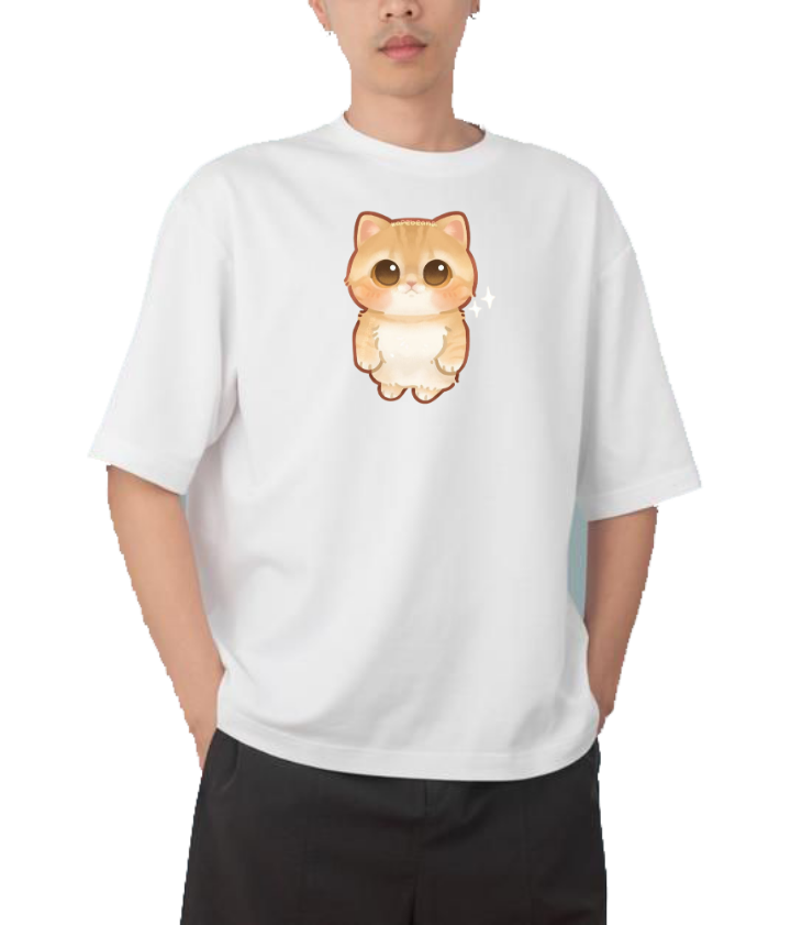 cat One Size t- shirt White 35