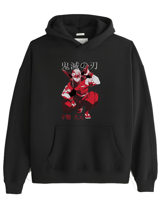 Anime Demon slayer nezuko tanjiro Oversize Hoodie Black 88