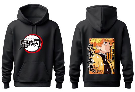 Anime Demon slayer nezuko tanjiro Oversize Hoodie Black 35