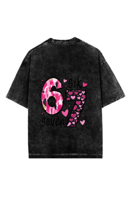 67 designs One Size t- shirt Washed Back 35