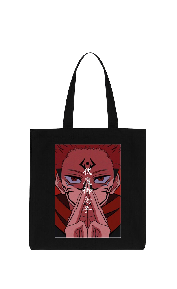 jujutsu kaisen GOJO  tote bag Black 35