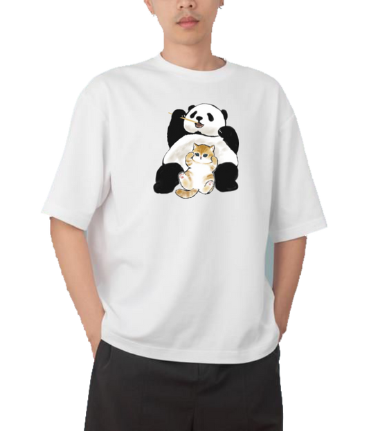 PANDA Oversize Hoodie White 35