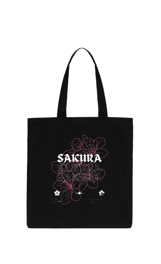 SAKURA tote bag Black 35