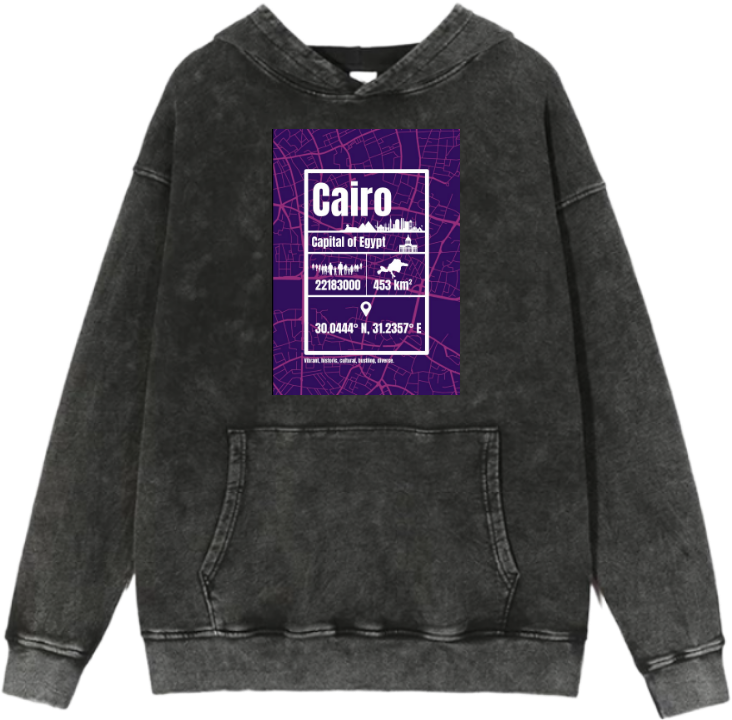 Egypt Over Size hoodie Washed 35