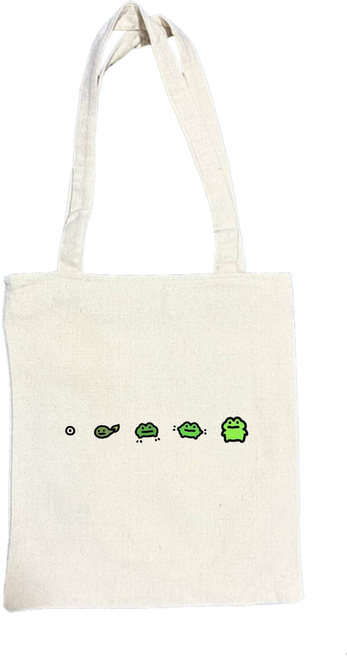 Frog tote bag beige 35