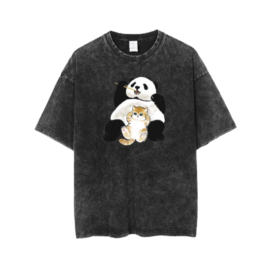 PANDA One Size t- shirt Washed 35