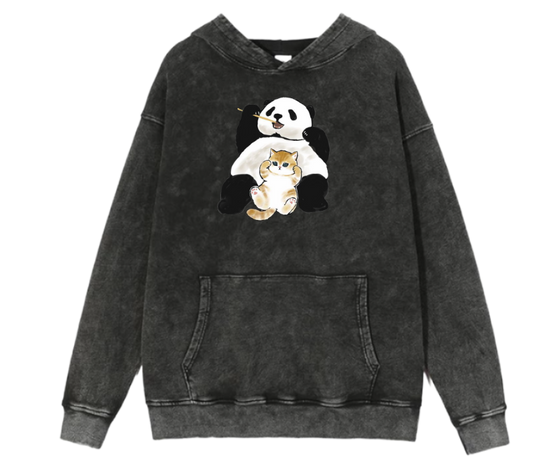 PANDA Oversize Hoodie Washed 35