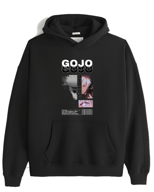 jujutsu kaisen GOJO Oversize  Hoodie Black 35