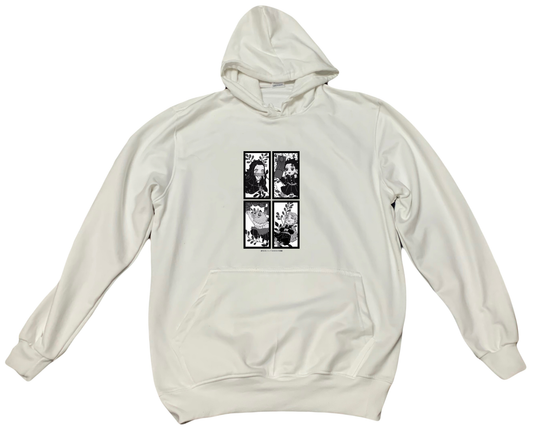 Anime Demon slayer nezuko tanjiro Oversize Hoodie White 35