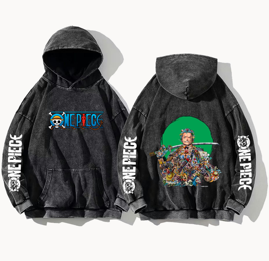 one piece One Size hoodie Washed Back 35