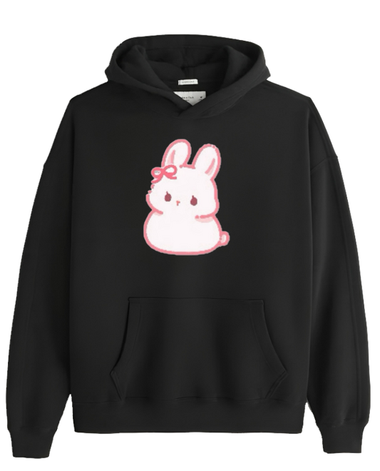 bunny Oversize Hoodie Black 36