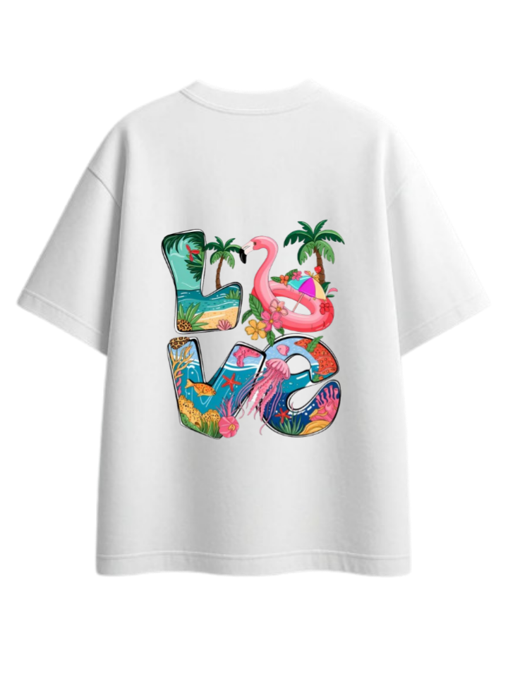 Summer Vibes t- shirt White Back 36