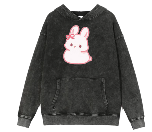 bunny Oversize Hoodie Washed 36